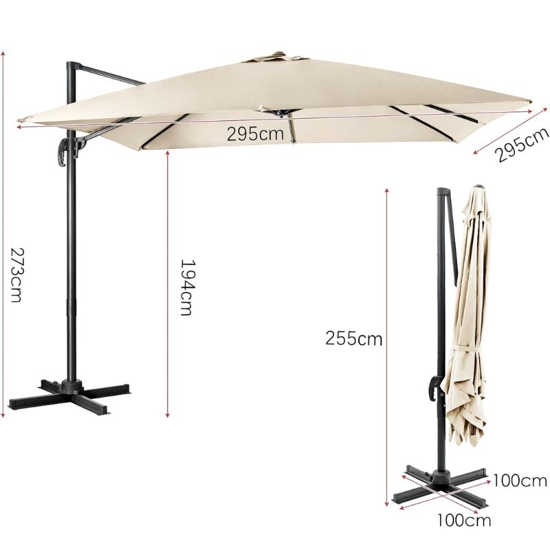 Haveparasol Beige