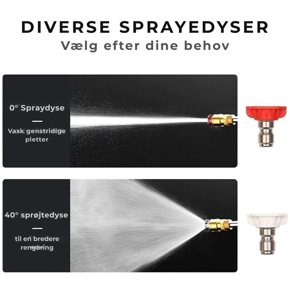 Batteridrevet højtryksrenser 42V 8000Mah Bærbar højtryksrenser med 2 batterier Batteridrevet højtryksrenser til bilvask Gulvrengøring