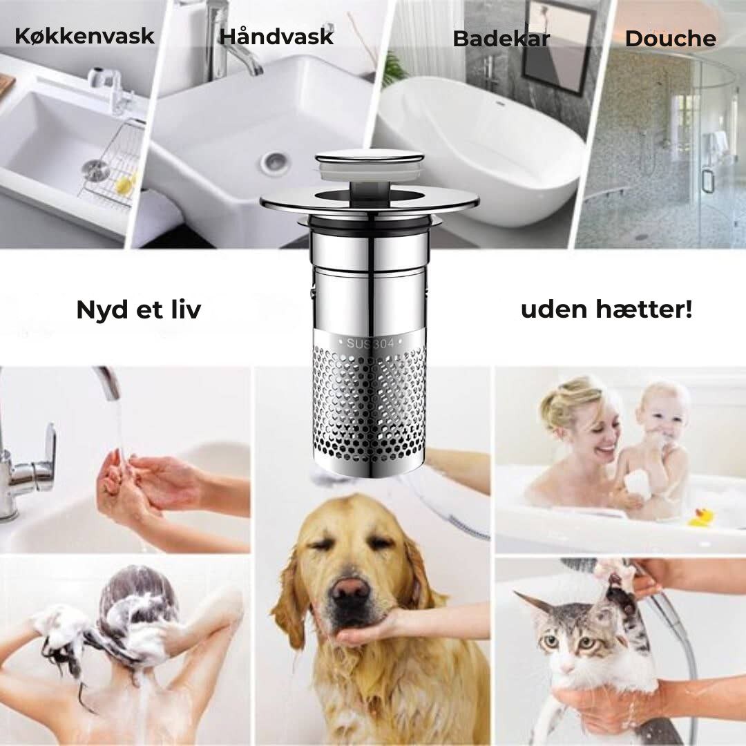 Universal aftapningsprop med integreret filter