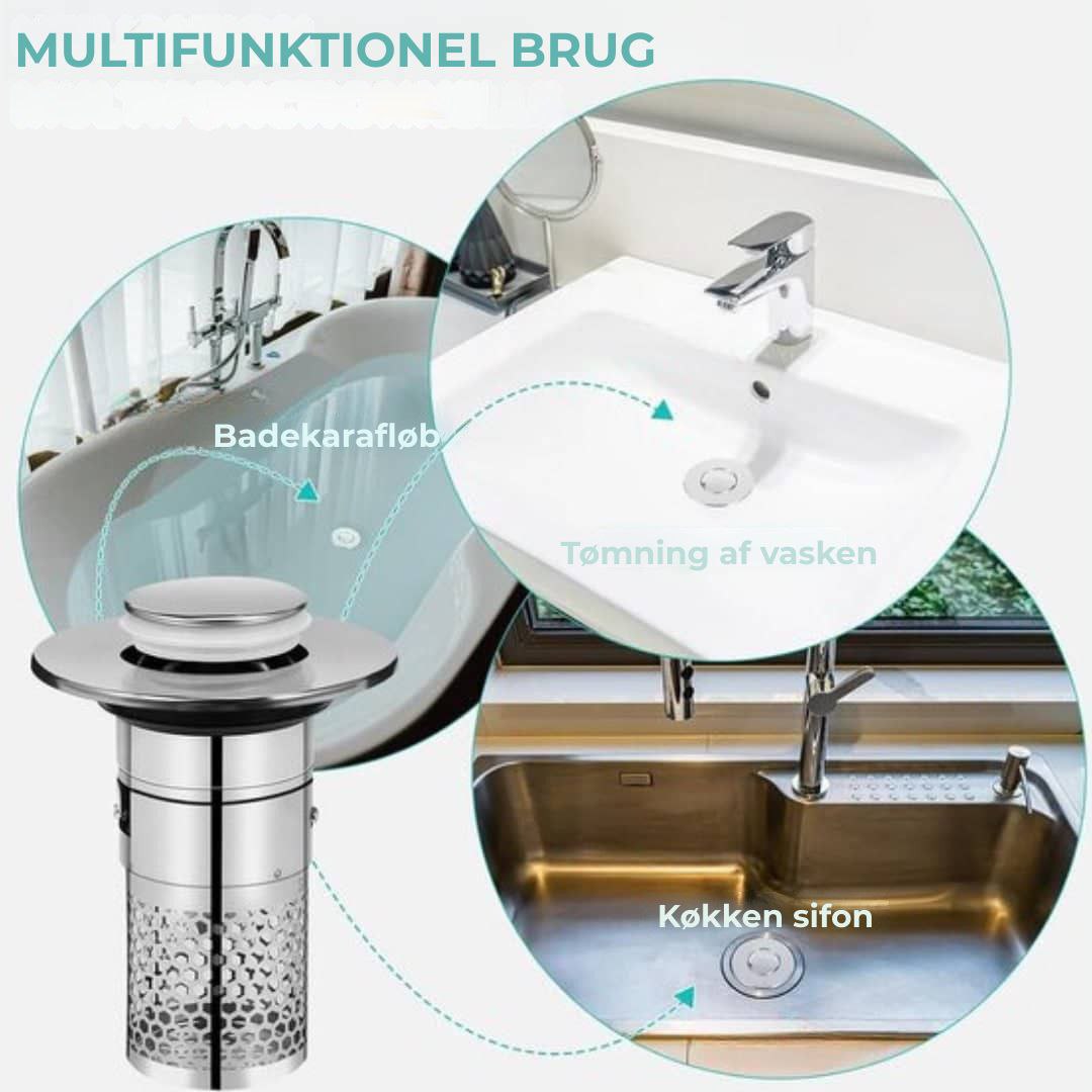 Universal aftapningsprop med integreret filter