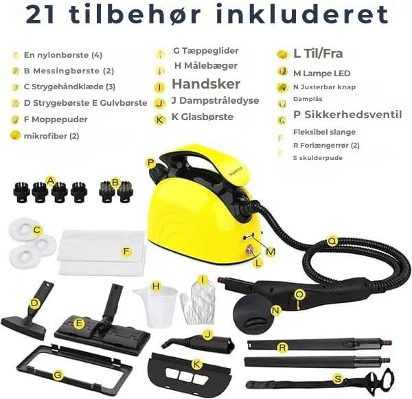 Multi-Purpose Steam Cleaner - Naturlig og effektiv rengøring til dit hjem