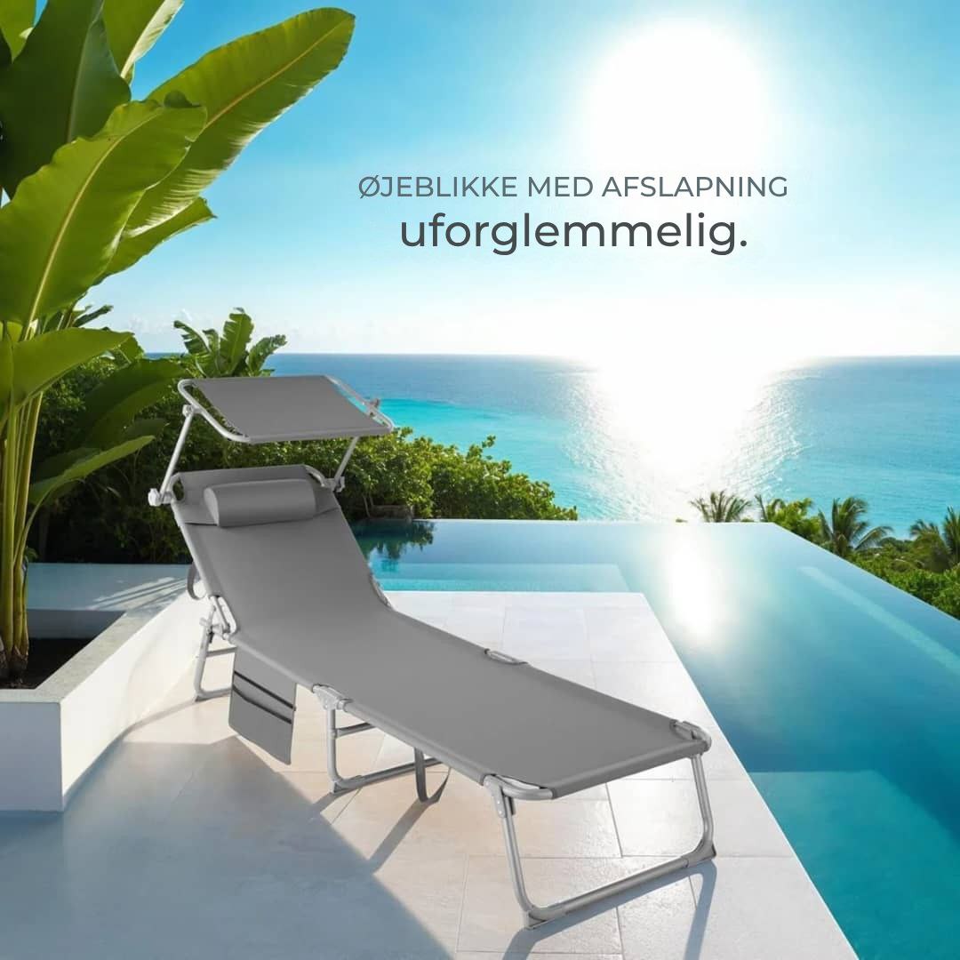 Sæt med 2 liggende liggestole