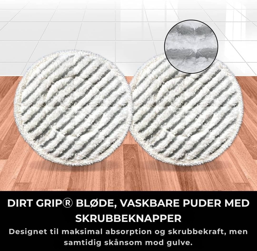 Shark® damp- og skuremoppe – alt-i-én med LED, XL-tank og 8 puder