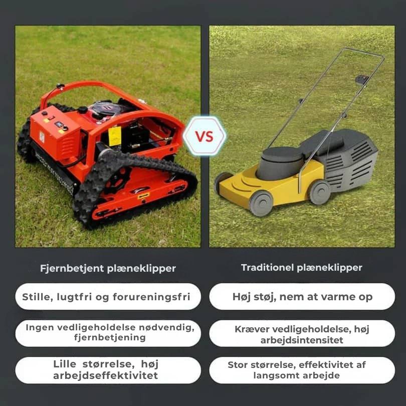 Græsslåmaskine med fjernbetjening