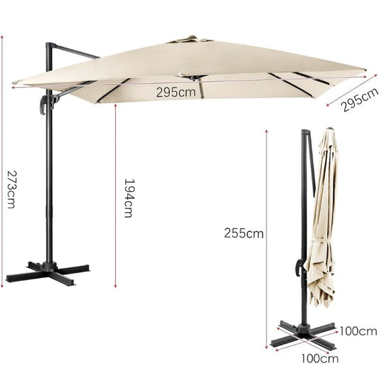 Haveparasol Beige