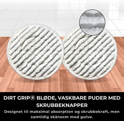 Shark® damp- og skuremoppe – alt-i-én med LED, XL-tank og 8 puder
